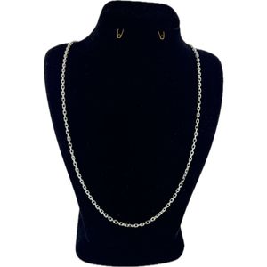 زنجیر نقره مردانه مدل دیپلمات کد tk9.5
